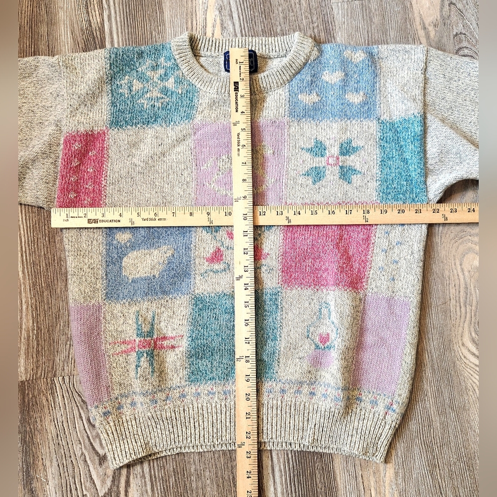 Vintage Woolrich Granny Square Patchwork Wool Ble… - image 11